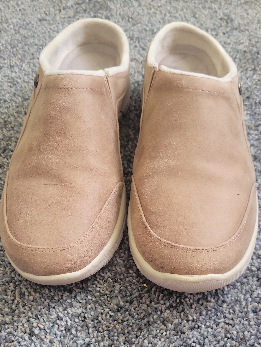 Skechers Womens Slip-On Suede Casual Shoes - Tan